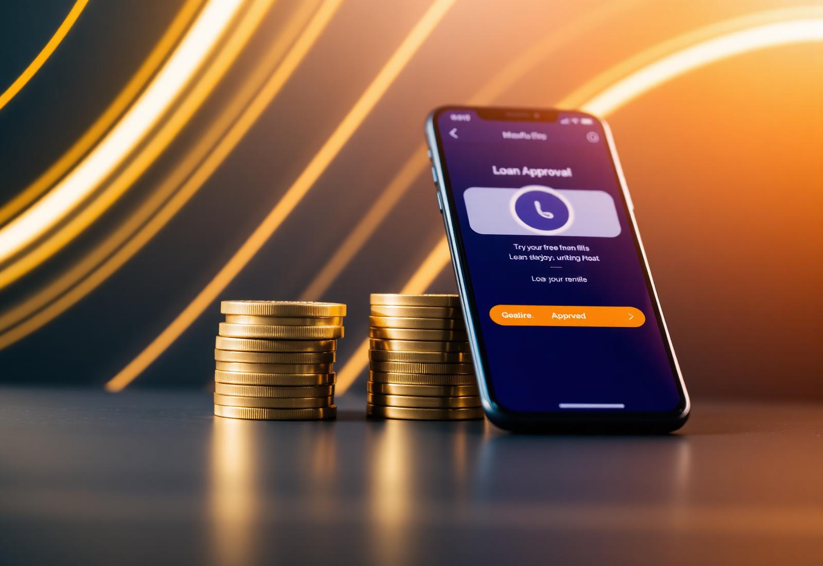 Loan benefits with phone and coins